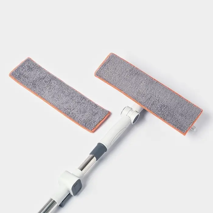 Оконная швабра с креплением на липучке 30&times;8 см, длина 103-145 см, 2 насадки, 45+180 поворот