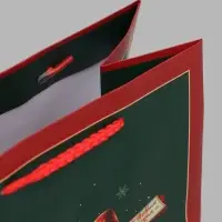 Пакет подарочный &laquo;Снежный шар с бантом&raquo;, 18&times;10&times;22.3 см