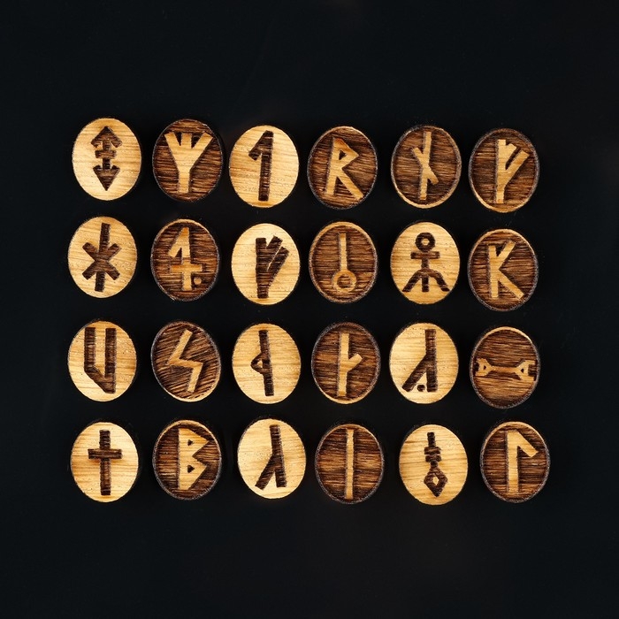 Руны для гадания Руны для гадания "Исландские", 24шт, бук