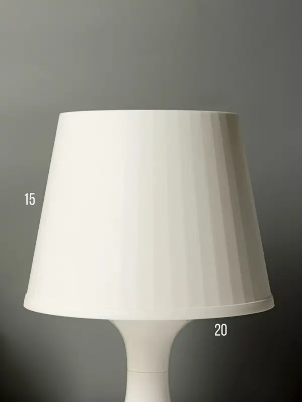 Лампа настольная RISALUX 1340001, E14, 15 Вт, белая, 19.5&times;28 см