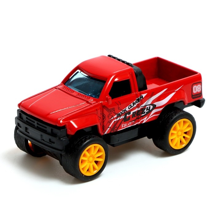 Машина металлическая «Крутые гонки. Пикап», инерция, 1:64, МИКС Машина металлическая «Крутые гонки. Пикап», инерция, 1:64, МИКС
