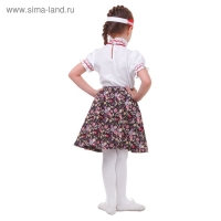 Русский народный костюм «Настенька», блузка, юбка с фартуком, р. 32, рост 122-128 см