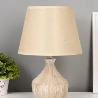 Настольная лампа с абажуром RISALUX &laquo;Силвия&raquo;, Е14, 40 Вт, 20&times;20&times;34.5 см