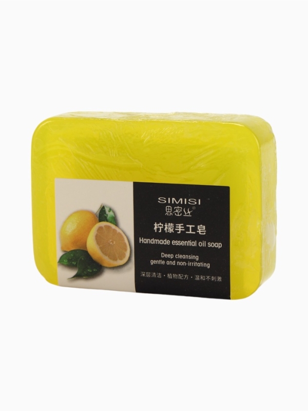 Мыло ручной работы с эфирным маслом лимона, 90 г