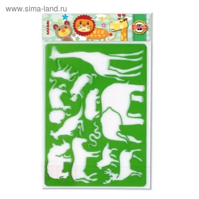 Трафарет Koh-I-Noor 9820/01, Трафарет Koh-I-Noor 9820/01, "Сафари"