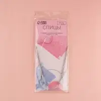 Спицы круговые, для вязания, с металлическим тросом, d=3 мм, 10/40 см