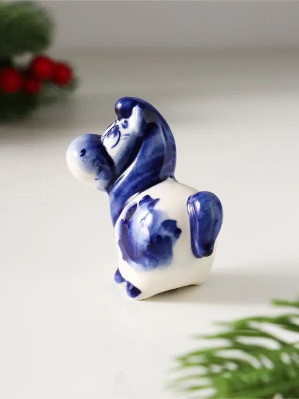 Сувенир Конь Вася, 5,5х6х3см, гжель Сувенир Конь Вася, 5,5х6х3см, гжель