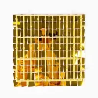 Панель с пайетками для фотозоны 30&times;30 см золотая