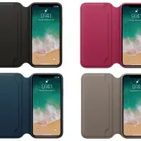 Чехол iPh X Кожаный Folio