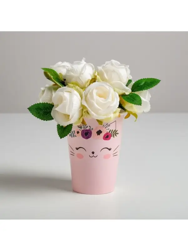 Стакан для цветов &laquo;Котик&raquo;, 350 мл