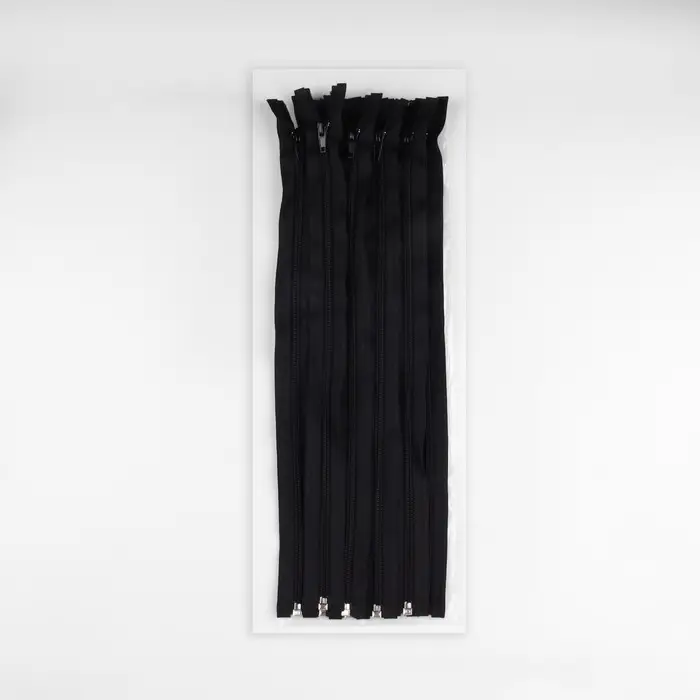 Молния «Спираль», №5, разъёмная, замок автомат, 40 см, чёрная