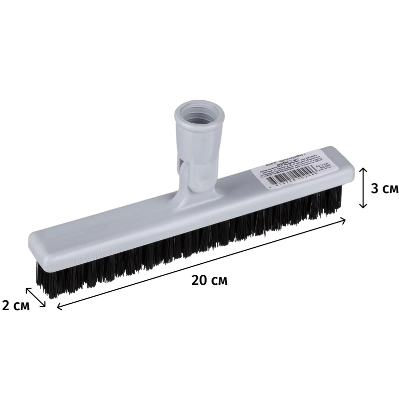 Щетка скраббер с резьбой 21см_BS-80R