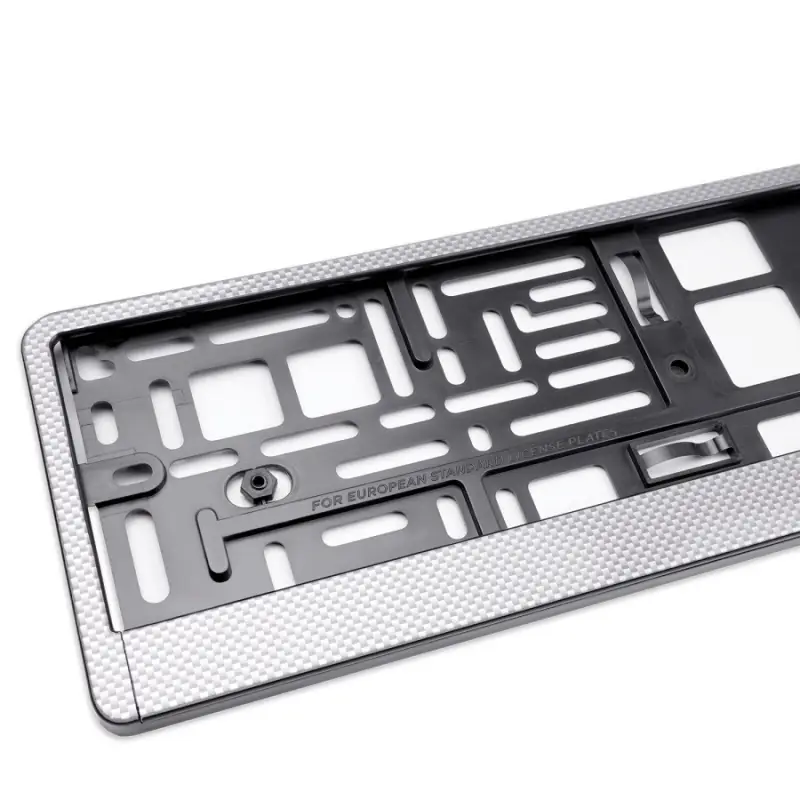 Рамка под номерной знак "карбон (светлый)" AVS RN-05