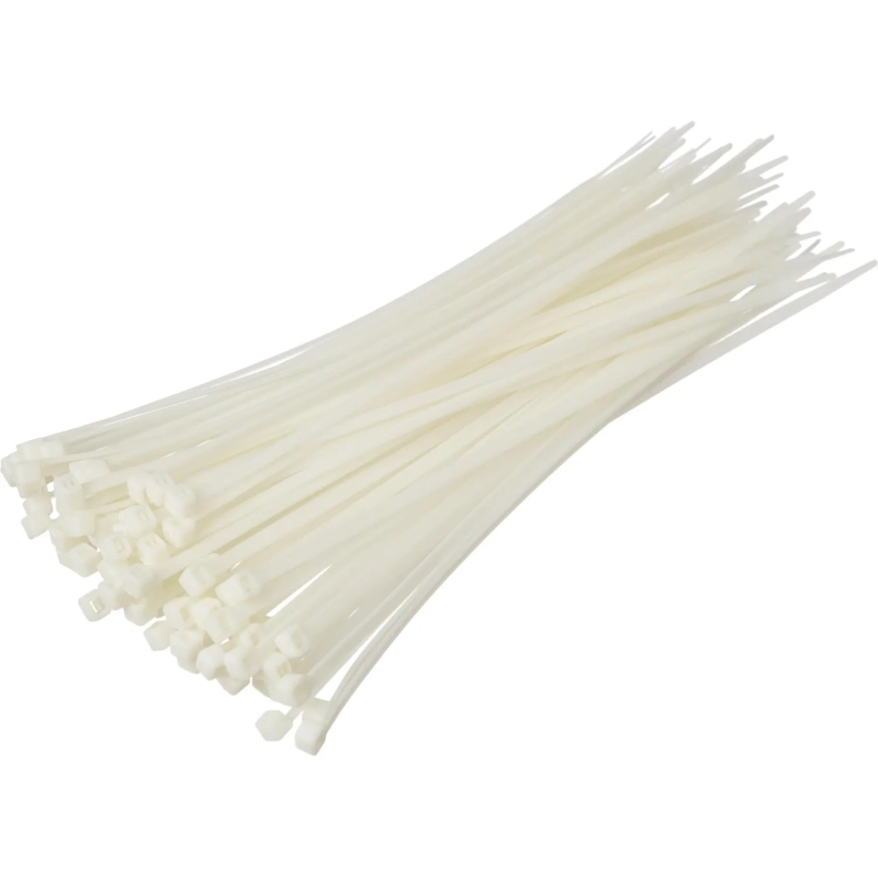 Хомут стяжка нейлоновая морозост Topfort 4х200 (3,6х200 мм) белый 100 шт/уп