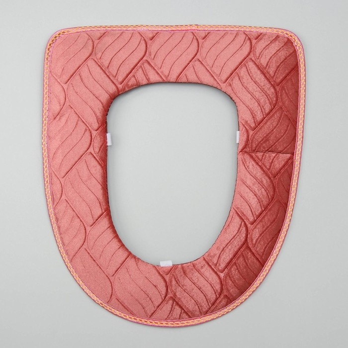 Чехол на сиденье для унитаза на липучках Доляна «Фили», цвет МИКС Чехол на сиденье для унитаза на липучках Доляна «Фили», цвет МИКС