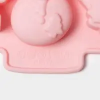 Форма для выпечки новогодняя Доляна &laquo;Новогоднее настроение&raquo;, силикон, 23&times;19&times;2.5 см, 6 ячеек, розовая