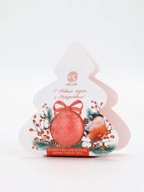 Бомбочка для ванны, аромат зимние ягоды, 120 г, Рябина Бомбочка для ванны, аромат зимние ягоды, 120 г, Рябина