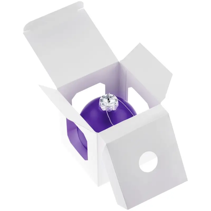 Елочный шар Finery Matt, 8 см, матовый фиолетовый Елочный шар Finery Matt, 8 см, матовый фиолетовый