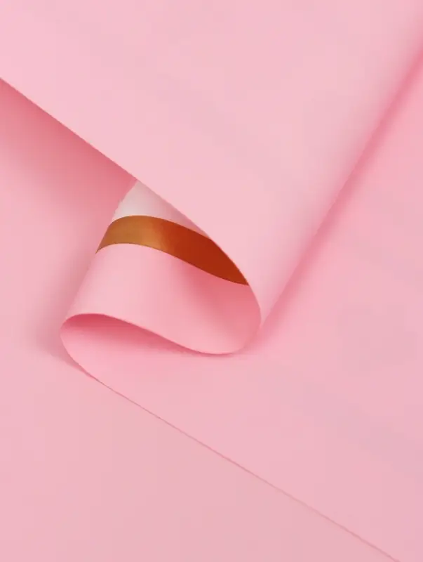 Пленка флористическая для цветов и букетов &laquo;Удача&raquo;, розовая, 57&times;57 см