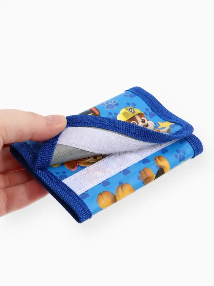 Кошелек детский на липучке &laquo;Щенячий патруль&raquo; синий 9&times;9&times;1