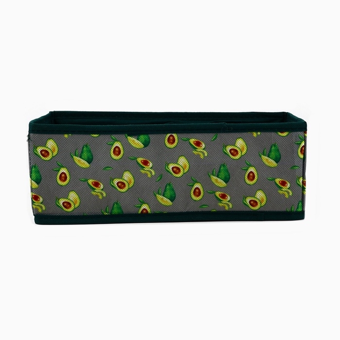 Органайзер для хранения, кофр для белья 8 ячеек Органайзер для хранения, кофр для белья 8 ячеек"Авокадо", 28 х 16 х 10 см