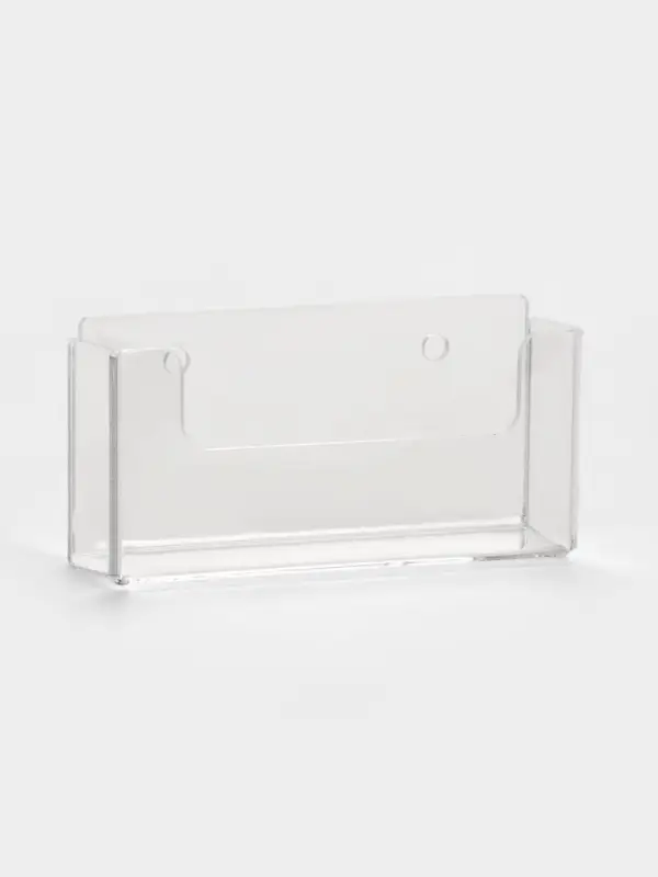Подставка под визитки настенная 9.5&times;2&times;4.5 см, оргстекло 2 мм