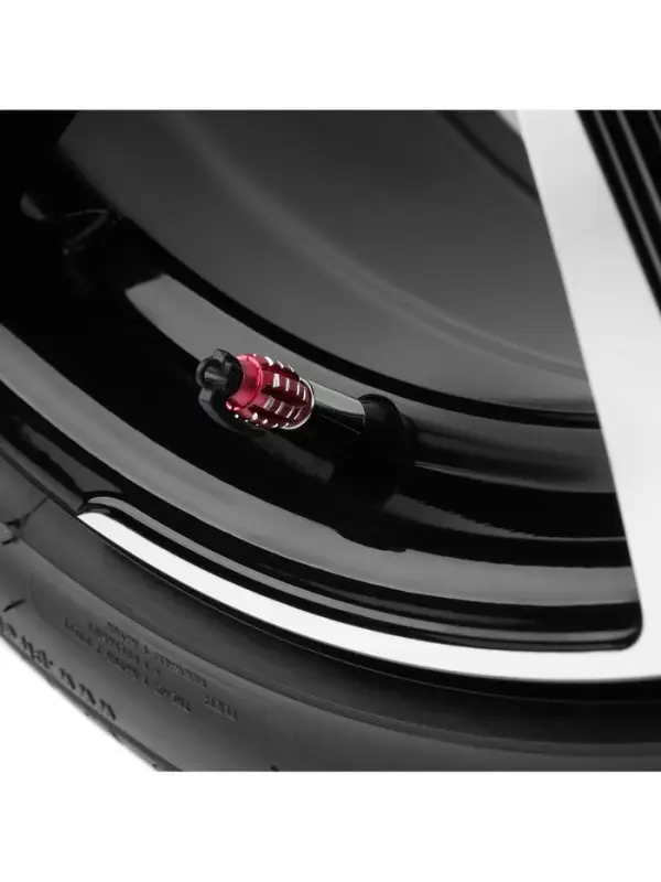 Колпачок на вентиль TORSO, граната, красный, набор 4 шт.