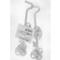 Крючок ветровой LOCKLAND KV001, L=150 мм, нержа, цвет хром, 2 шт