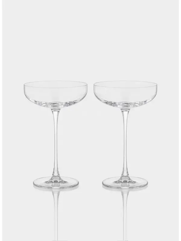 Набор бокалов Nude Savage, 220 мл, размер одного бокала 10.5&times;20 см, набор 2 шт., стекло, прозрачные