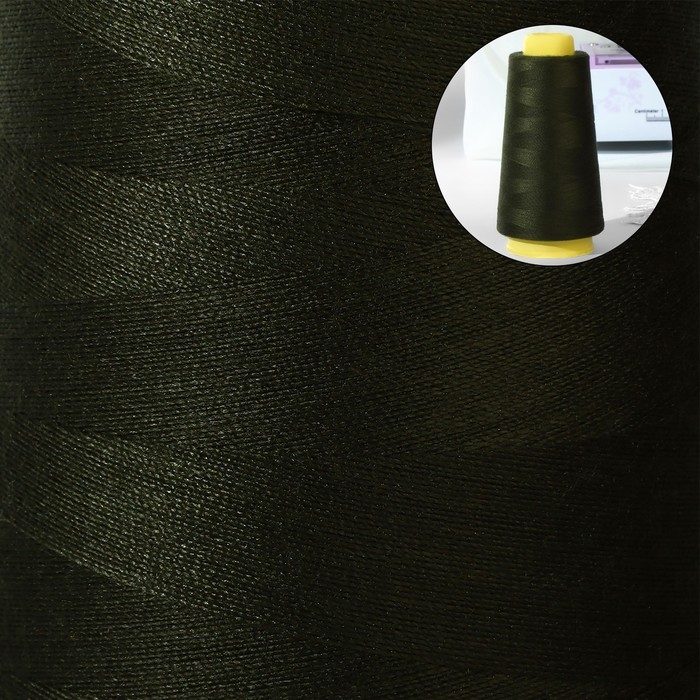 Нитки 50/2, 2700 м, цвет хаки Нитки 50/2, 2700 м, цвет хаки