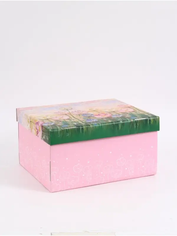 Коробка складная &laquo;Цветочный луг&raquo;, 31 х 25,6 х 16 см