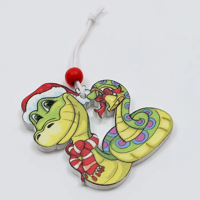 Елочные игрушки &laquo;Змея&raquo;, в деревянной подарочной упаковке, 12 шт.