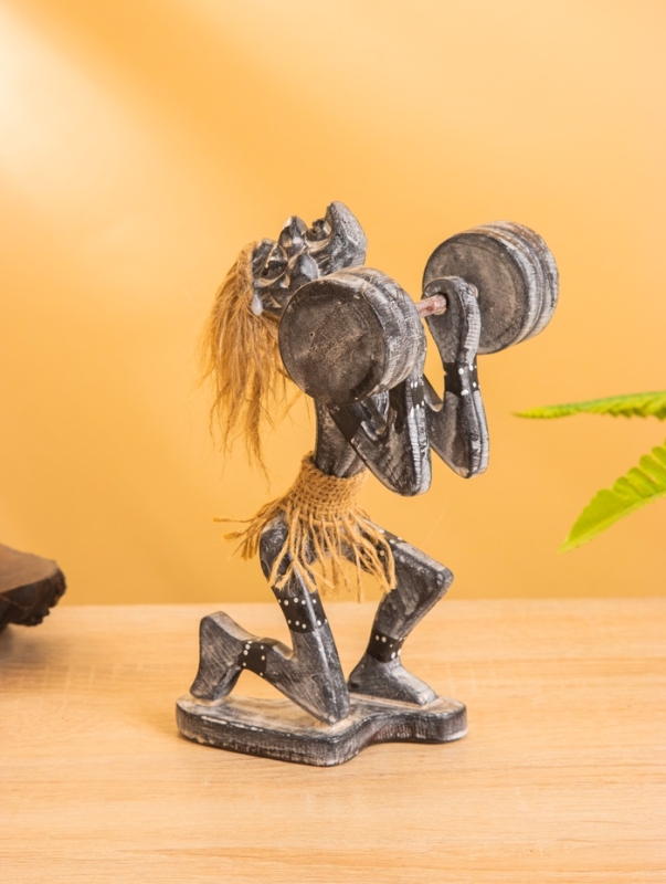 Сувенир «Аборигены силач», 11×11×18 см, дерево Сувенир «Аборигены силач», 11×11×18 см, дерево