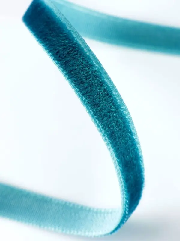 Лента бархатная, 6 мм, 18&plusmn;1 м, зелёная №34