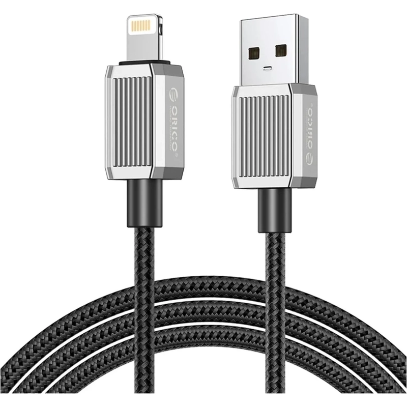 Кабель ORICO USB-A/Lightning, 5В/2,4А,1,5м,черн ORICO-GQZ12-15-BV-BP