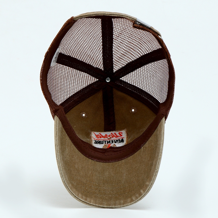 Кепка детская для мальчика с сеткой Adventure, джинса, р-р 52-54, 5-7 лет