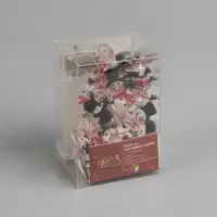 Гирлянда &laquo;Нить&raquo; 2 м, роса с насадками &laquo;Снеговик в шарфе&raquo;, IP20, серебристая нить, 20 LED, 2 режима, от батареек АА&times;2, свечение мульти