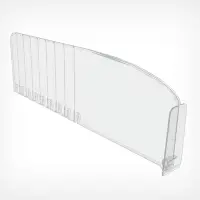 Пластиковый обламывающийся разделитель c передним ограничителем 8 см, 18.5-38.5&times;3.5&times;12 см