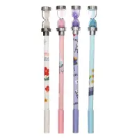 Ручка-прикол Calligrata &laquo;Песочные часы&raquo;, чёрный стержень, гелевая, МИКС