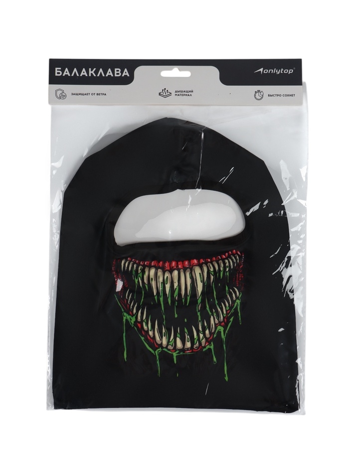 Маска-балаклава "Symbiote", размер универсальный, цвет черный