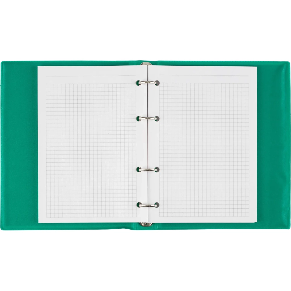 Бизнес-тетрадь А5 160л  ATTACHE, на кольцах,зеленый, обложка ПВХ