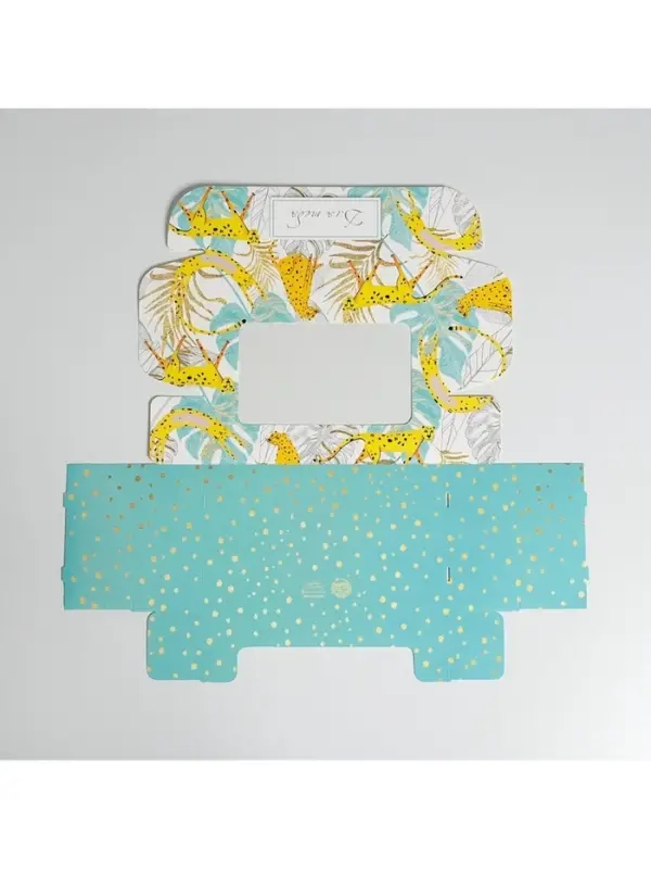 Коробка для эклеров, кондитерская упаковка, 5 вкладышей, &laquo;Для тебя&raquo;, 25.2&times;15&times;7 см