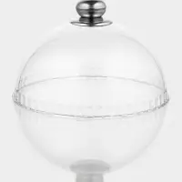 Блюдо с крышкой Доляна &laquo;Эстет&raquo;, d=23.5 см, бамбук, пластик