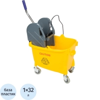 Тележка уборочная с отжимным прессом 65 x 40 x 87см 32л AF08081