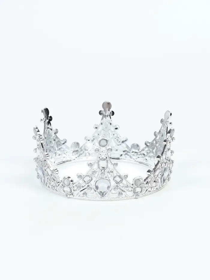 Корона для торта &laquo;Принцесса&raquo;, цвет серебро