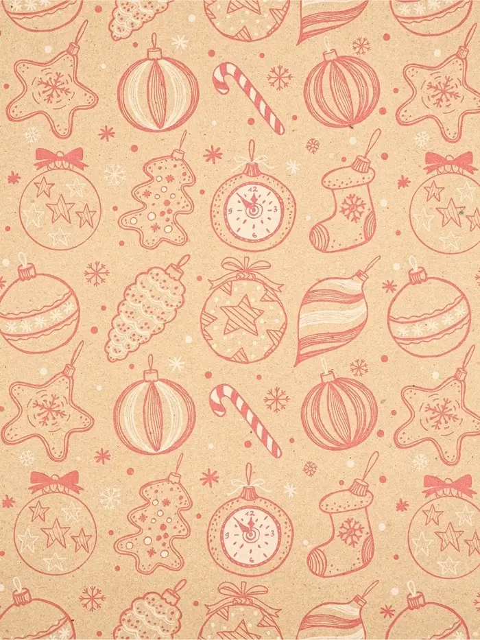 Набор упаковочной бумаги &laquo;Новогодняя&raquo;, 4 листа, 70 &times; 100 см