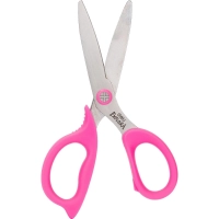 Ножницы детские Deli Explora E77755, сталь, ассиметр ручки, 135 мм, розовый