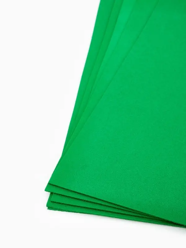 Фоамиран "Мятный блеск" 2 мм формат А4 (набор 5 листов)