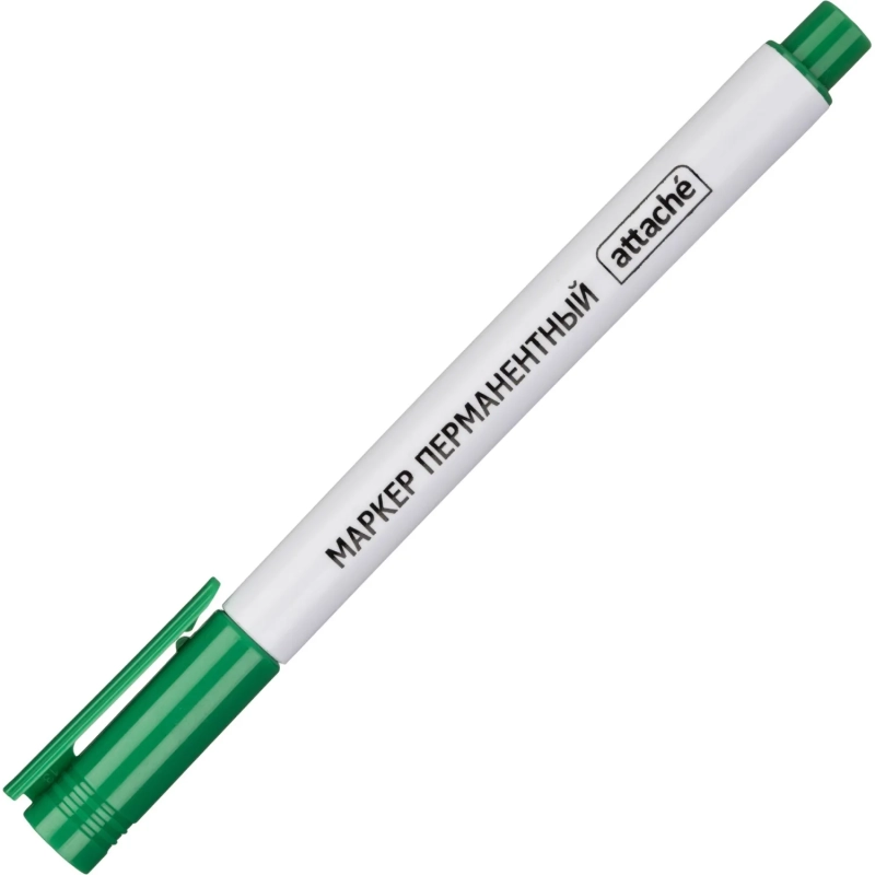 Маркер перманентный ATTACHE зелёный 0,5 мм Маркер перманентный ATTACHE зелёный 0,5 мм