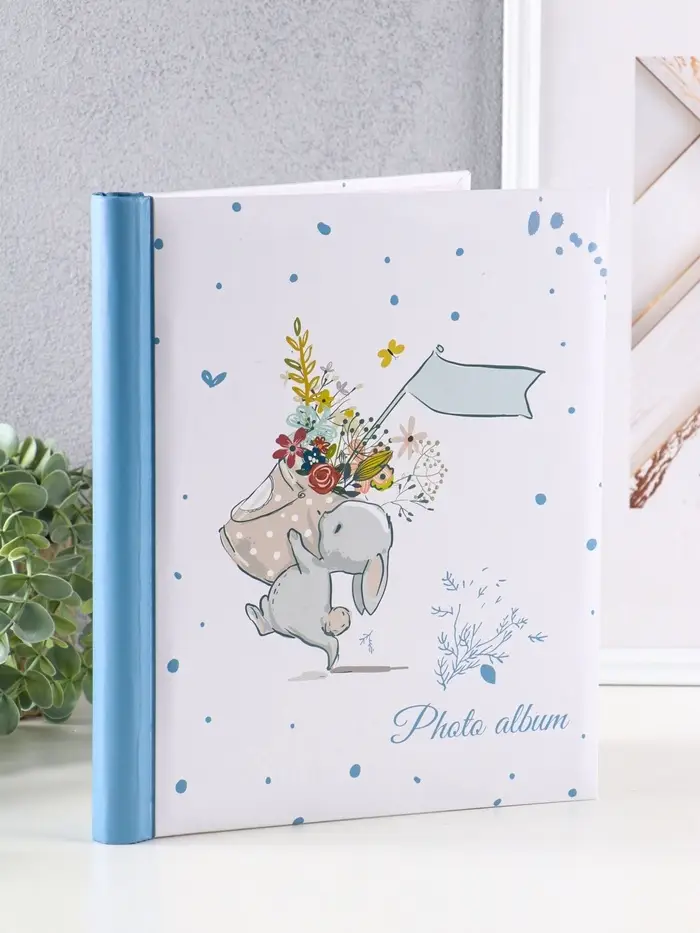 Фотоальбом "Счастье" 10 "магнитных"листов 23X28см, пер-т внутр.спираль